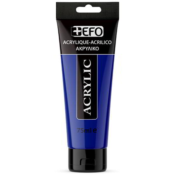 ΑΚΡΥΛΙΚΟ ΧΡΩΜΑ EFO 75ml ULTRAMARINE ΜΠΛΕ  σωληνάριο 388411