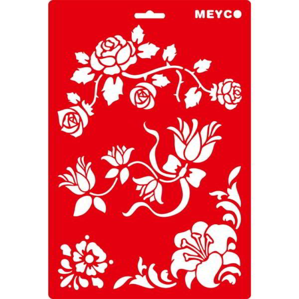 ΣΤΕΝΣΙΛ MEYCO A4 21X29EK 66044 ΜΠΟΡΝΤΟΥΡΑ ΛΟΥΛΟΥΔΙΑ ΤΡΙΠΛΗ