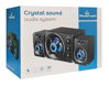 HXEIA POWERTECH Crystal sound PT-841, 2.1, 5W + 2x 3W, 3.5mm, μαύρα