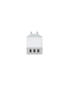 ΦΟΡΤΙΣΤΗΣ ΜΠΡΙΖΑΣ PLATINET 3XUSB  MAX 3.A 15W IC 5V DC  WHITE
