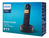 ΤΗΛΕΦΩΝΟ ΑΣΥΡΜΑΤΟ PHILIPS D160 ΜΑΥΡΟ ΕΛΛΗΝΙΚΟ ΜΕΝΟΥ