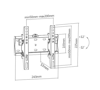 ΒΑΣΗ TV BRATECK Επιτοίχια KL21G-22T, για οθόνη 23"-42", έως 30kg