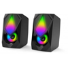 HXEIA VARR VGSFB  BLACK 2.0 USB COLOR LED FLASH POWER 2X3W RMS