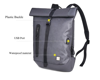 ΤΣΑΝΤΑ CITY-LAPTOP ARCTIC HUNTER ΠΛΑΤΗΣ ΜΑΥΡΗ B-00283-BK