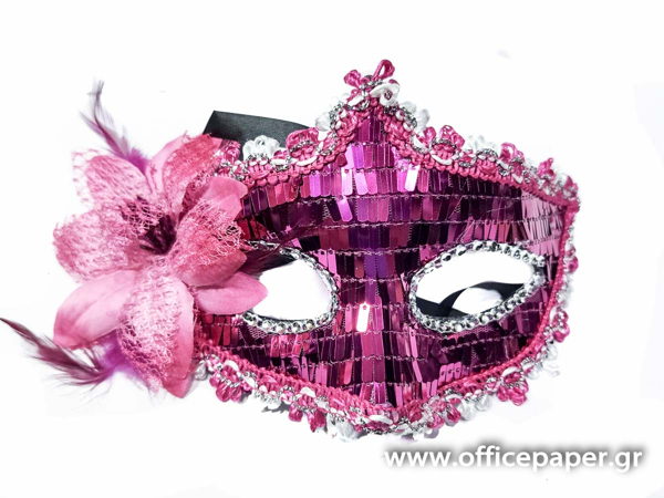 ΜΑΣΚΑ ΚΑΘΡΕΦΤΗΣ ΜΕ ΛΟΥΛΟΥΔΙ ΦΟΥΞ 20x10cm Carnavalista 232156