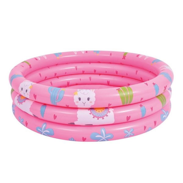 ΠΙΣΙΝΑ LAMA ΡΟΖ 100X30cm 3 RING SUNCLUB No 57167
