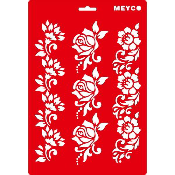 ΣΤΕΝΣΙΛ MEYCO A4 21X29EK 66042 ΜΠΟΡΝΤΟΥΡΑ ΤΡΙΑΝΤΑΦΥΛΛΑ