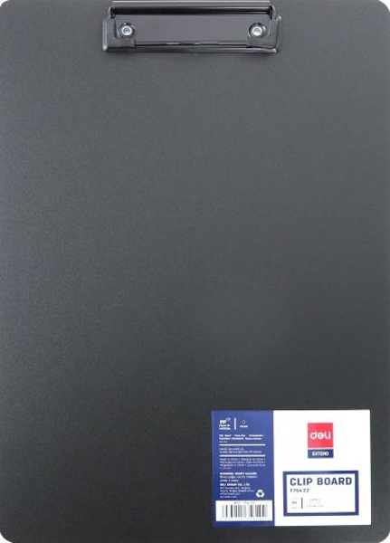 ΠΙΝΑΚΙΔΑ ΠΙΑΣΤΡΑ ΑΠΛΗ DELI Α4 22.5x31.5cm ΜΑΥΡΗ F754 22