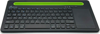 ΠΛΗΚΤΡΟΛΟΓΙΟ MediaRange Rechargeable Wireless Multi Device Bluetooth with 78 keys, touchpad & Tablet slot (Black) (MROS