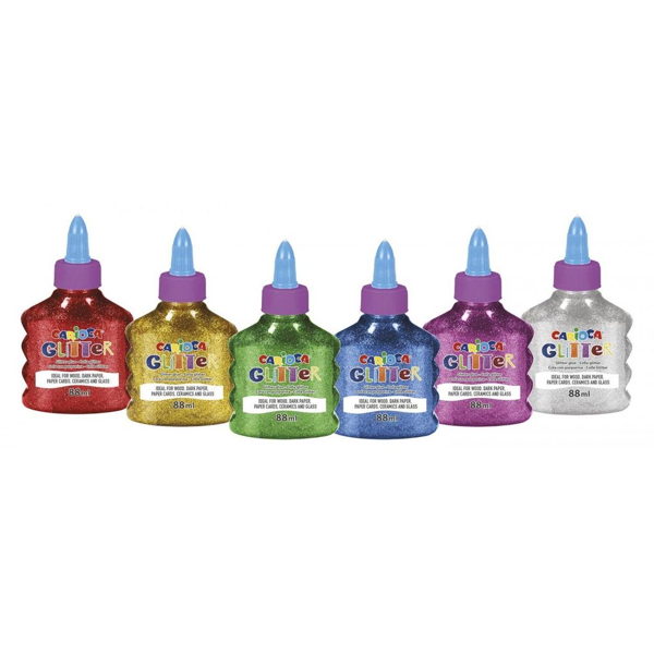ΧΡΥΣΟΚΟΛΛΑ CARIOCA BOTTLE GLITTER GLUE SPARK - 88ML 6 ΧΡΩΜΑΤΑ