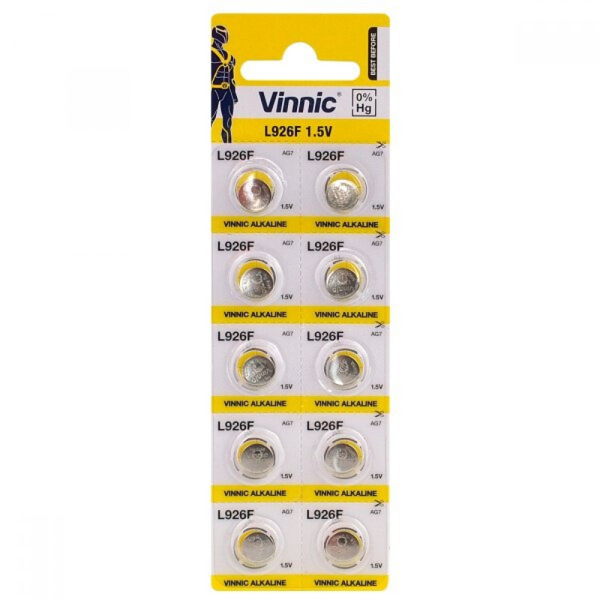 ΜΠΑΤΑΡΙΕΣ VINNIC ALKALINE LR926F AG7 1.5V 1ΤΕΜ