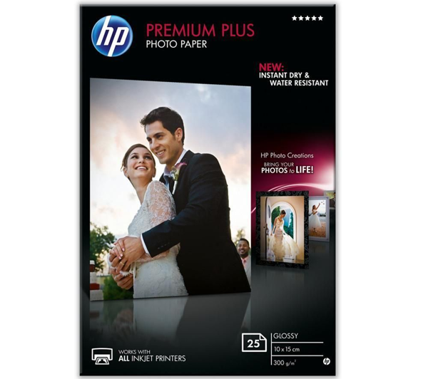 ΧΑΡΤΙ ΦΩΤΟΓΡΑΦΙΚΟ HP PREMIUM PLUS PHOTO GLOSS INKJET 300gr 10Χ15 25Φ CR677A