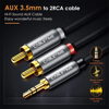 ΚΑΛΩΔΙΟ AUDIO ΠΡΟΕΚΤΑΣΗ CABLETIME καλώδιο Stereo 3.5mm σε 2x RCA AV314, 5m, μαύρο