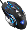 ΠΟΝΤΙΚΙ AULA ενσύρματο gaming Mountain S20, 2400DPI, 6 πλήκτρα, μαύρο