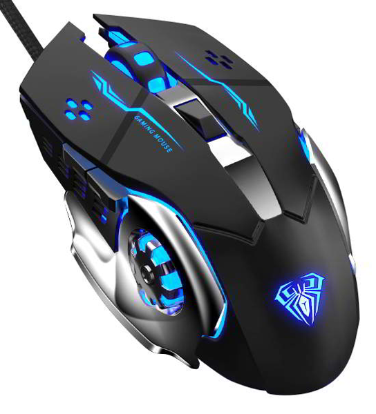 ΠΟΝΤΙΚΙ AULA ενσύρματο gaming Mountain S20, 2400DPI, 6 πλήκτρα, μαύρο