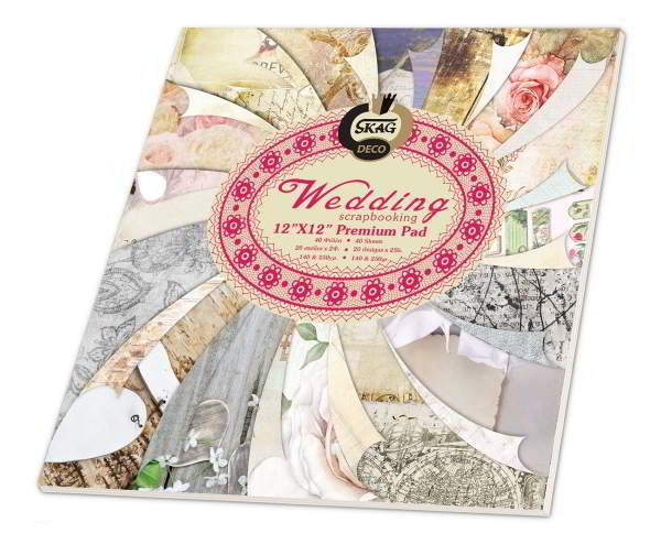 ΜΠΛΟΚ SCRAPBOOKING -ΓΑΜΟΥ- 40ΦΥΛΛΑ 20 ΣΧΕΔΙΑ Χ2 ΦΥΛΛΑ 31Χ31cm 140&250gr 269995