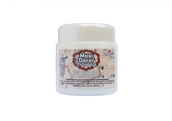 ΒΕΡΝΙΚΙ ΝΕΡΟΥ ΜΑΤ ΓΙΑ ΝΤΕΚΟΥΠΑΖ MAXI DECOR ΒΑΖΟ 250ML No 253932