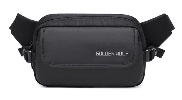 ΤΣΑΝΤΑΚΙ ΜΕΣΗΣ GOLDEN WOLF  23 x 8 x 15 cm ΜΑΥΡΟ  Y00028-BK