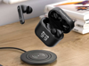 ΑΚΟΥΣΤΙΚΑ BLUETOOTH POWERTECH με θήκη φόρτισης PT-1227, TWS, ENC, 30/480mAh, μαύρα