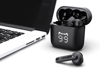 ΑΚΟΥΣΤΙΚΑ BLUETOOTH POWERTECH με θήκη φόρτισης PT-1227, TWS, ENC, 30/480mAh, μαύρα