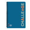 ΤΕΤΡΑΔΙΟ ΣΠΙΡΑΛ CHALLENGE 17Χ25 2Θ ΡΙΓΕ 60Φ 70GR 36539