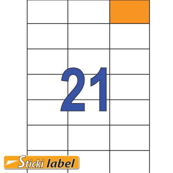 ΕΤΙΚΕΤΕΣ STICKY  70X67,7mm 30/Φ/Α4  Π100Φ  1200 LABLES LASER-INK-COPY