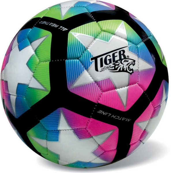 ΜΠΑΛΑ ΠΟΔΟΣΦΑΙΡΟΥ TIGER MATCH LINE N5 FLUO MULTI