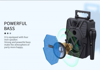 ΗΧΕΙΑ BLUETOOTH ΦΟΡΗΤΟ CELEBRAT OS-60 με μικρόφωνο, 5W, BT/TF/USB/AUX, FM, μαύρο,μπλέ ,κόκκινο κώνο