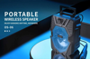 ΗΧΕΙΑ BLUETOOTH ΦΟΡΗΤΟ CELEBRAT OS-60 με μικρόφωνο, 5W, BT/TF/USB/AUX, FM, μαύρο,μπλέ ,κόκκινο κώνο