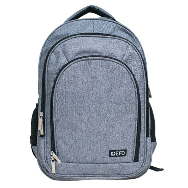 ΣΑΚΙΔΙΟ ΠΛΑΤΗΣ EFO 22X31X44εκ. 4 ΘΗΚΕΣ ΣΧΕΔΙΟ DENIM GREY 303406