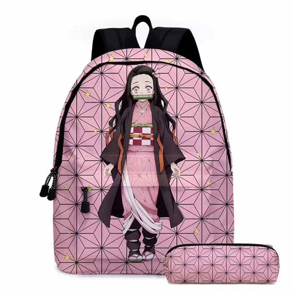 ΤΣΑΝΤΑ ΠΛΑΤΗΣ ANIME GILR PINK 2 ΘΕΣΕΙΣ ΚΑΙ ΚΑΣΕΤΙΝΑ 40Χ30Χ17cm No 14-014