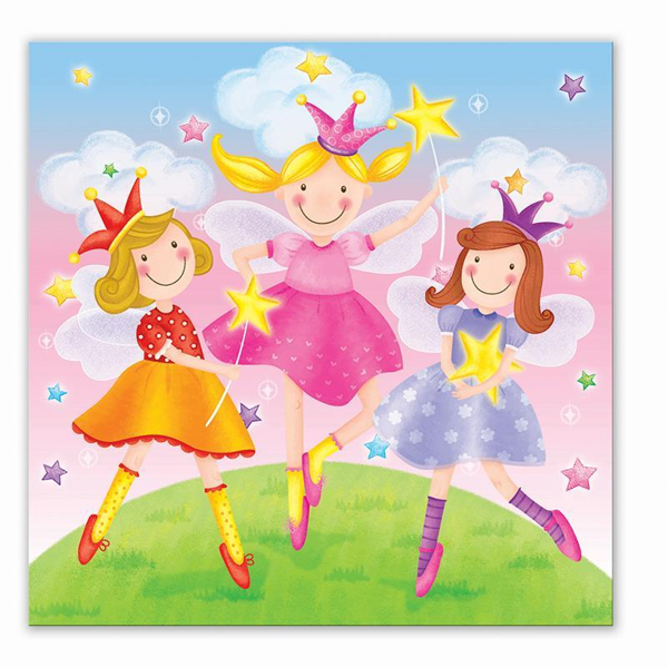 ΧΑΡΤΟΠΕΤΣΕΤΕΣ ΠΑΡΤΥ LITTLE FAIRIES 12X12EK. 20TEM  24940