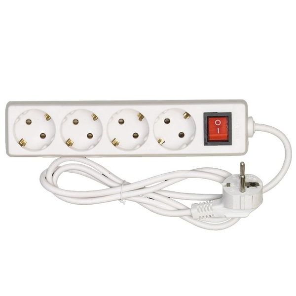 ΠΟΛΥΠΡΙΖΟ 4 ΘΕΣΕΩΝ ME ΔΙΑΚΟΠΤΗ 3x1.5mm2