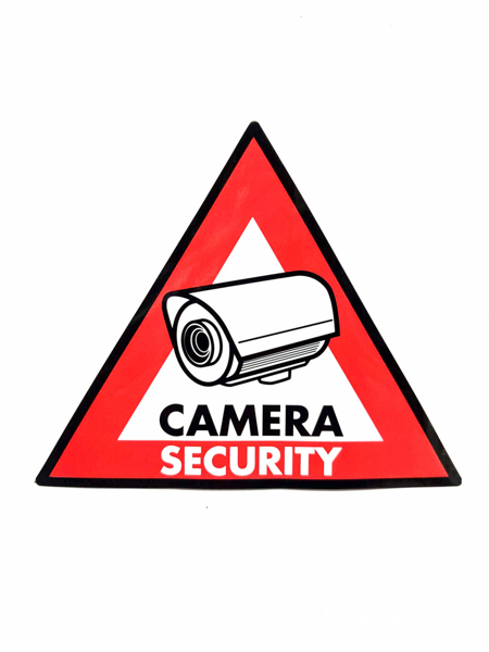 ΕΠΙΓΡΑΦΗ ΣΗΜΑ CAMERA SECURITY ΑΥΤΟΚΟΛΛΗΤΟ 14Χ14X14cm