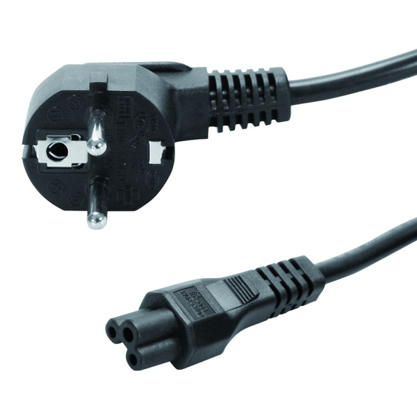 ΚΑΛΩΔΙΟ ΡΕΥΜΑΤΟΣ ΦΟΡΤΙΣΤΗ LAPTOP 3X03MM 1,5Μ ΜΑΥΡΟ