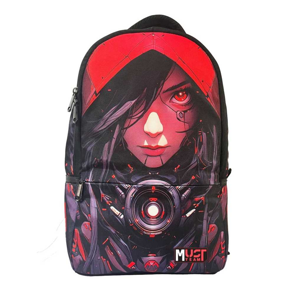 ΤΣΑΝΤΑ ΠΛΑΤΗΣ MUST ART 29Χ16Χ45ΕΚ 1 ΚΕΝΤΡΙΚΗ ΘΗΚΗ RED GIRL
