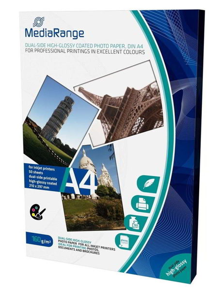ΧΑΡΤΙ ΦΩΤΟΓΡΑΦΙΚΟ MEDIARANGE HIGH-GLOSS 220gr 13Χ18 50Φ MRINK114