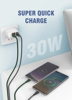 ΚΑΛΩΔΙΟ LDNIO Lightning σε USB LS691, 30W, 1m, γκρι