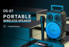 ΗΧΕΙΑ BLUETOOTH ΦΟΡΗΤΟ CELEBRAT φορητό OS-07 με μικρόφωνο, 5W, 1200mAh, Bluetooth, μαύρο ή μπλέ κώνος