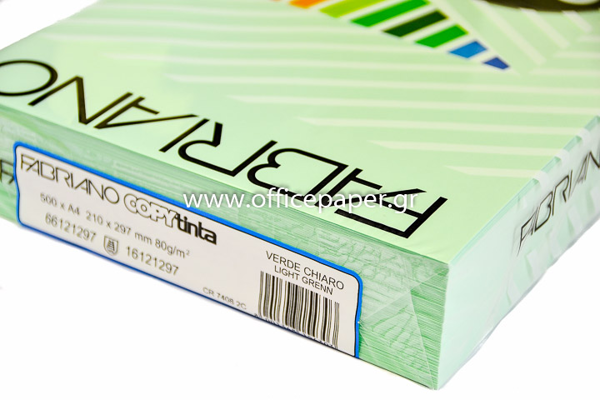 ΧΑΡΤΙ FABRIANO 160GR A4 VERDE CHIARO-L.GR ΠΑΚ.250Φ