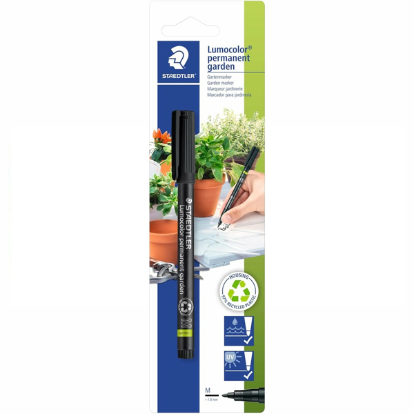 ΜΑΡΚΑΔΟΡΟΣ STAEDTLER LUMOCOLOR GARDEN ΜΑΥΡΟ 319-M