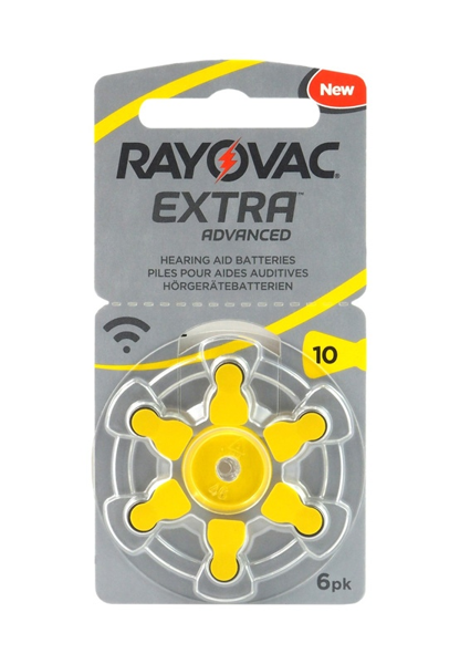 ΜΠΑΤΑΡΙΕΣ RAYOVAC EXTRA No10 6pack ΑΚΟΥΣΤΙΚΩΝ ΒΑΡΥΚ.