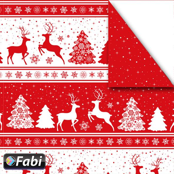 ΧΑΡΤΟΝΙ ΦΩΤΟ FABI ΧΜΑS DECO RED 1  50X70 1455082