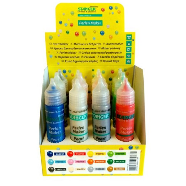 ΧΡΩΜΑ ΠΕΡΛΑ STANGER ΣΕΤ 12 ΧΡΩΜΑΤΑ  25ml
