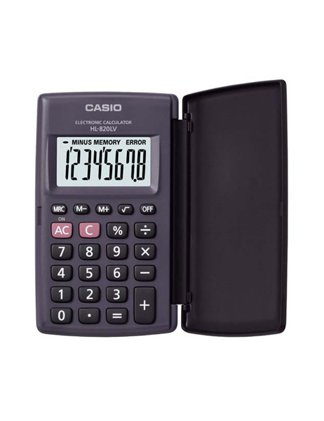 ΑΡΙΘΜΟΜΗΧΑΝΗ CASIO 8ΨΗΦ. HL-820LV-BK-s 4,5X10εκ