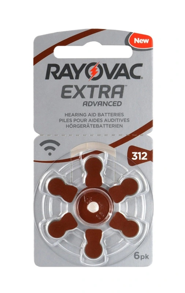 ΜΠΑΤΑΡΙΕΣ RAYOVAC EXTRA No312 6pack ΑΚΟΥΣΤΙΚΩΝ ΒΑΡΥΚ.