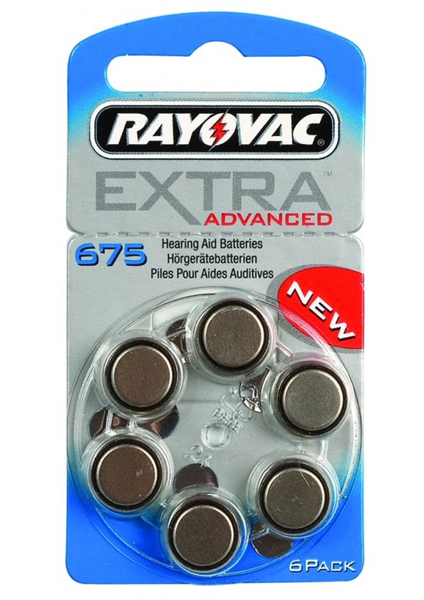 ΜΠΑΤΑΡΙΕΣ RAYOVAC EXTRA No675 6pack ΑΚΟΥΣΤΙΚΩΝ ΒΑΡΥΚ.