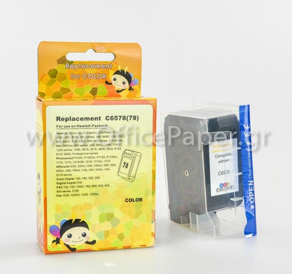 ΜΕΛΑΝΗ ΣΥΜΒΑΤΗ HP 78 COLOR  RADUGA-INK