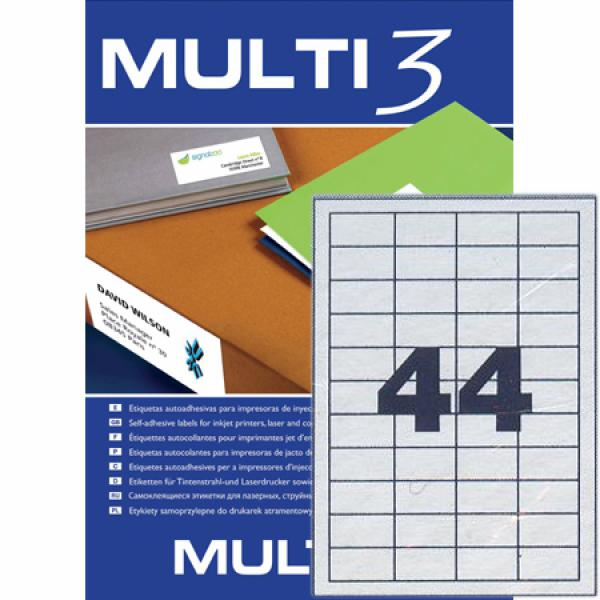 ΕΤΙΚΕΤΕΣ MULTI 3  48,5X25,4  Π100Φ LASER-INK-COPY