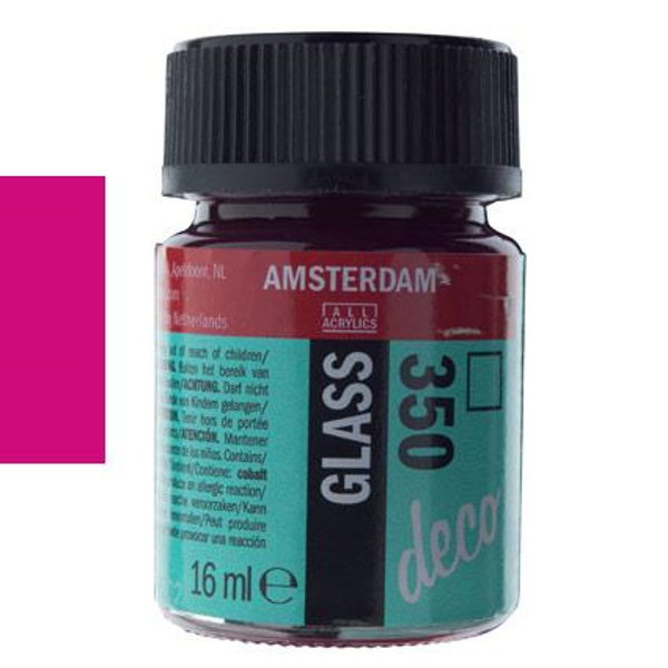 ΧΡΩΜΑ DECORFIN ΓΙΑ ΓΥΑΛΙ 16ml ΦΟΥΞ-FUCHSIA Νο350